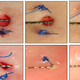 A comparison of one test subject’s skin and mouth wounds immediately after the injury, at three days, and at six days.